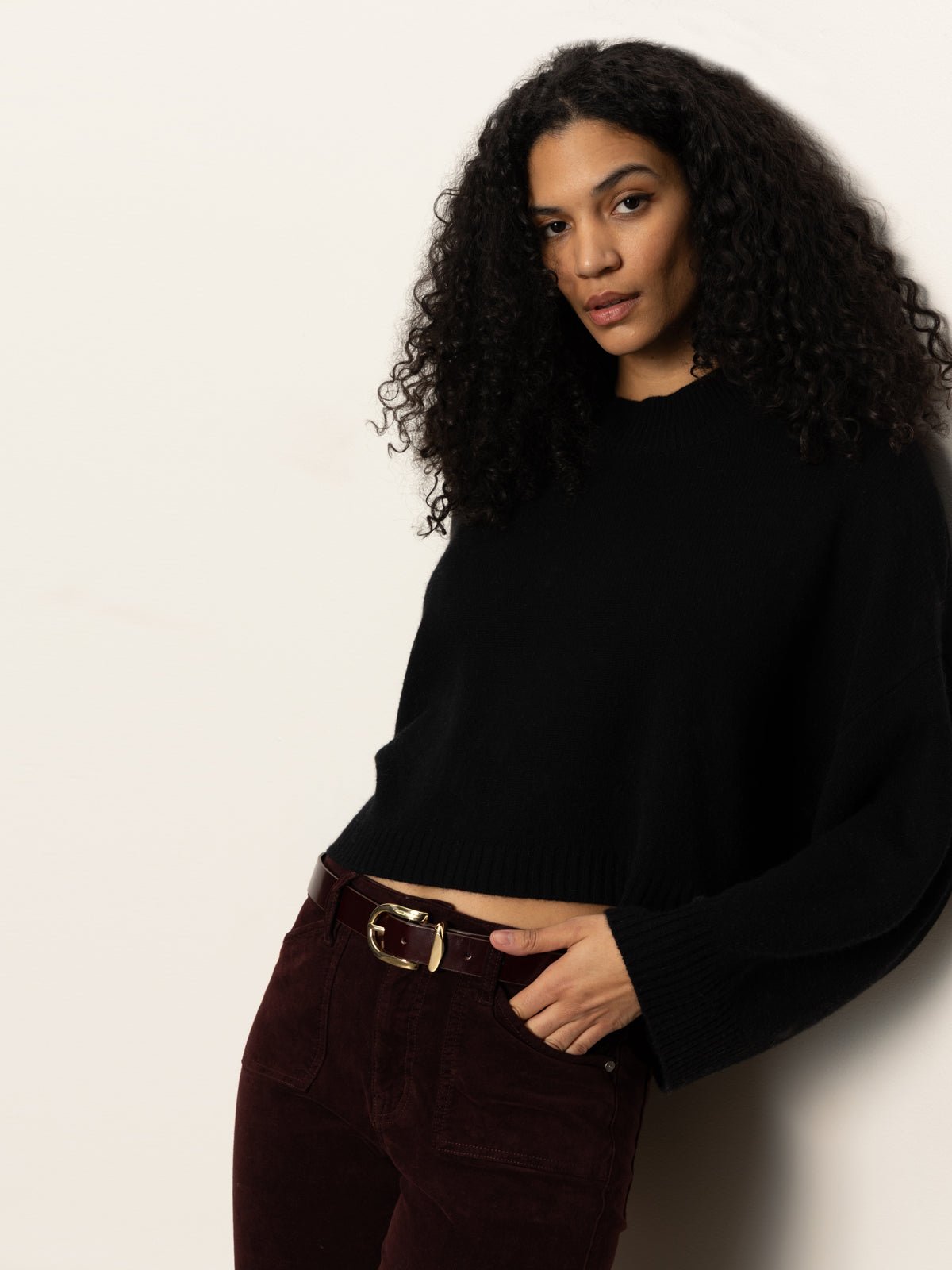 All Day Belt Dark Crimson