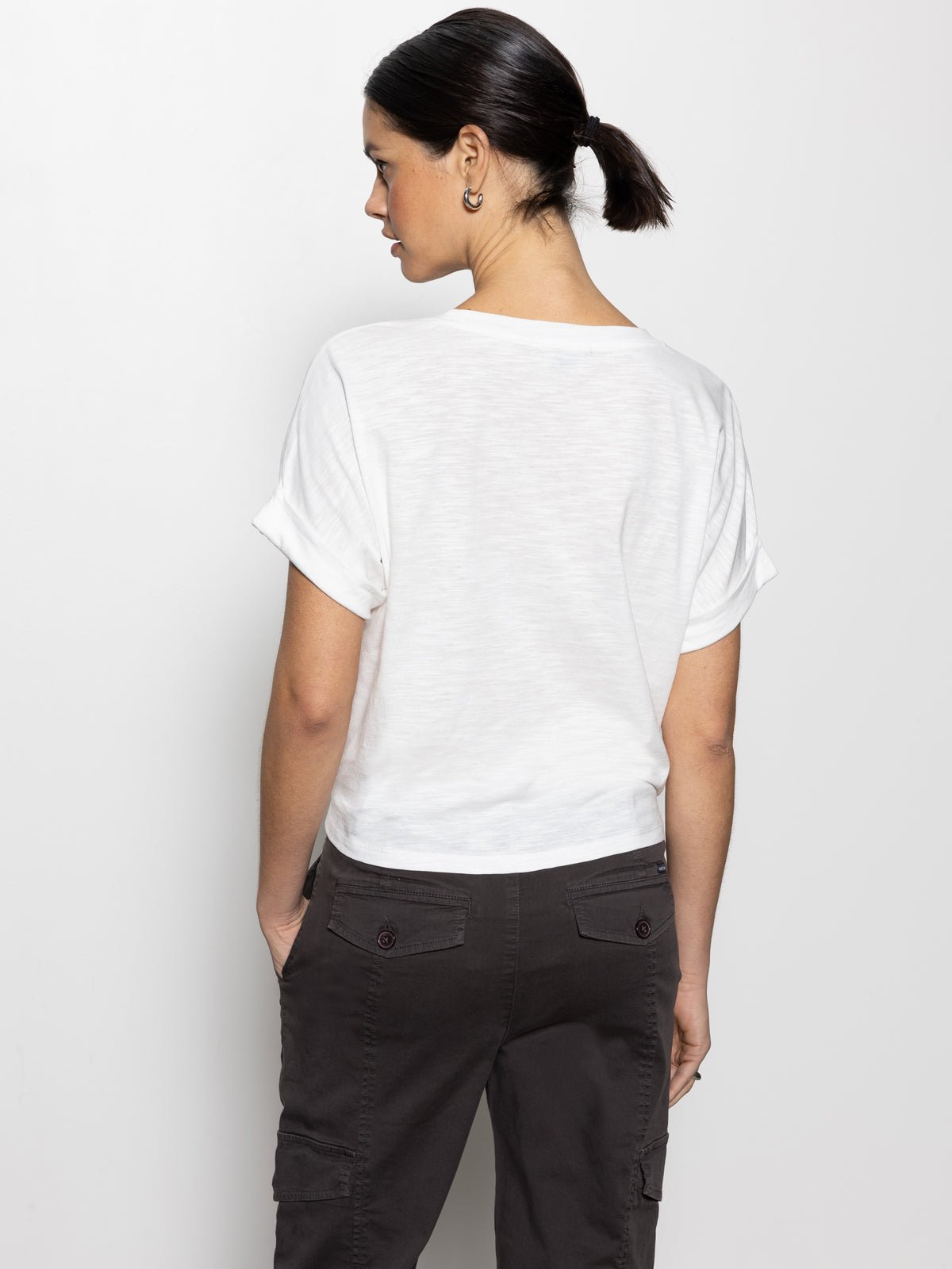 All Day Tie Tee White