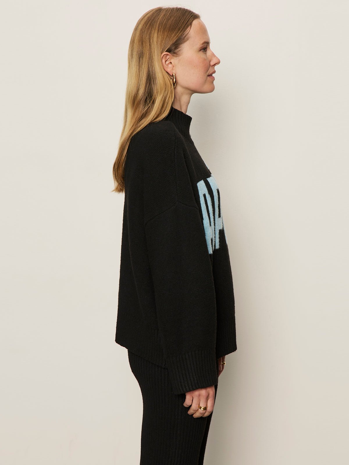 Apres Ski Sweater Black/Aquamarine