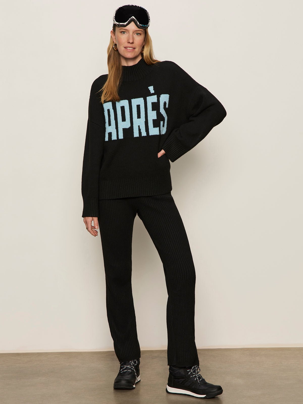 Apres Ski Sweater Black/Aquamarine