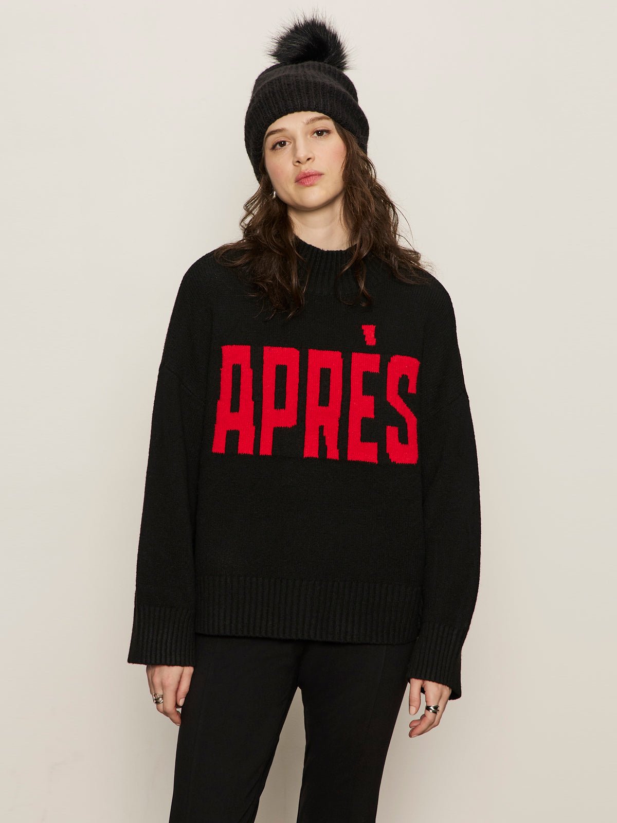 Apres Ski Sweater Black/Mars Red
