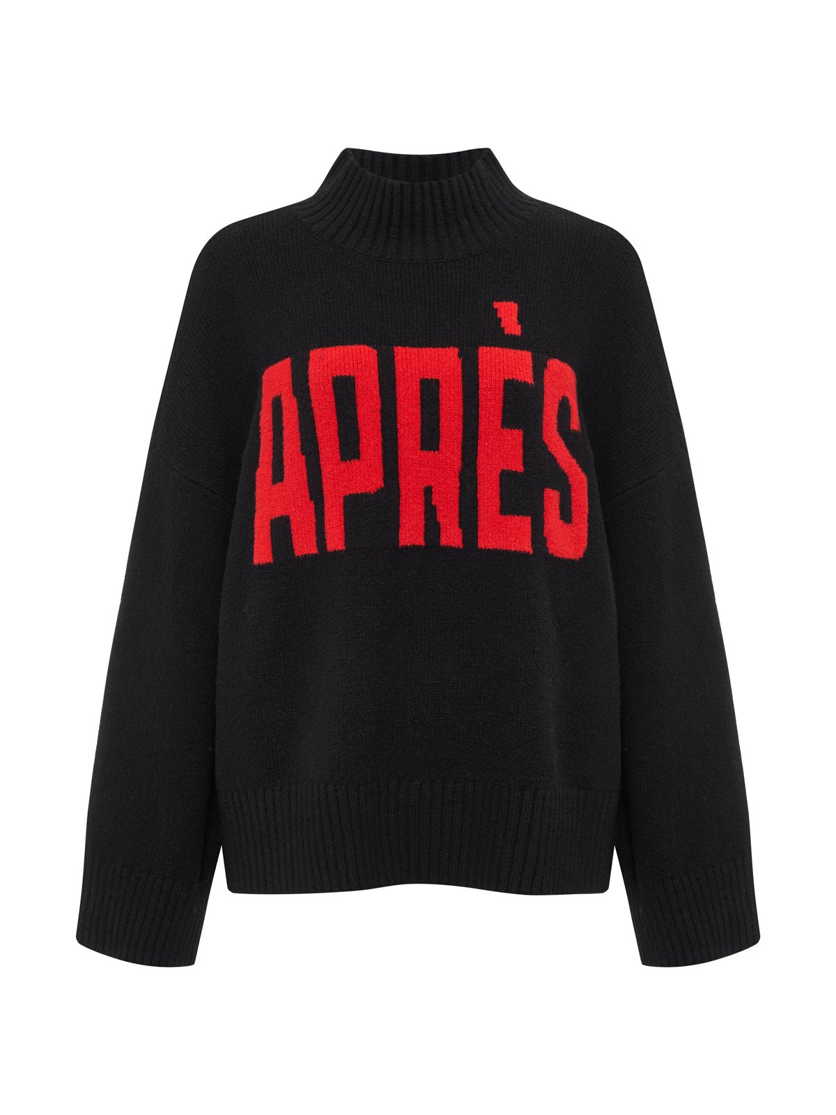 Apres Ski Sweater Black/Mars Red