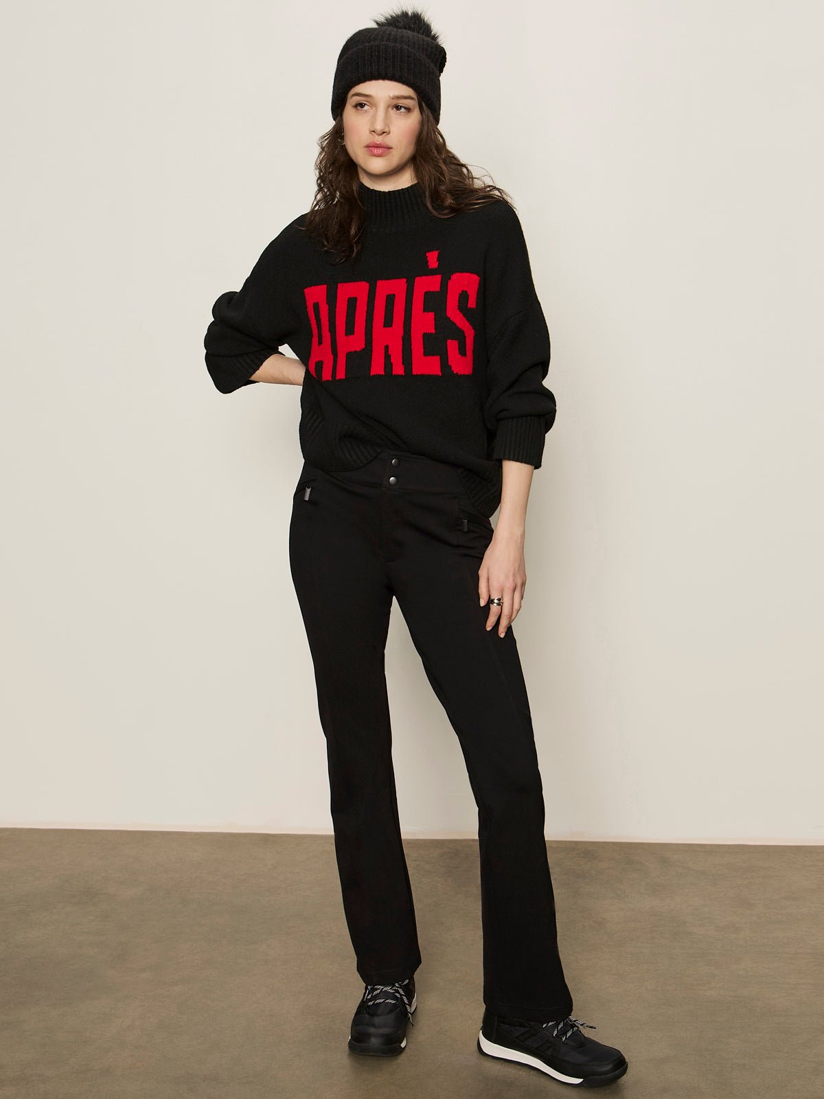 Apres Ski Sweater Black/Mars Red