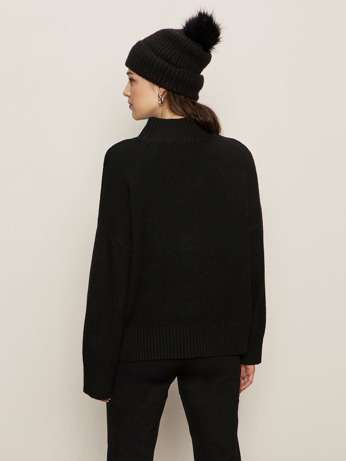 Apres Ski Sweater Black/Mars Red Petite Sizing