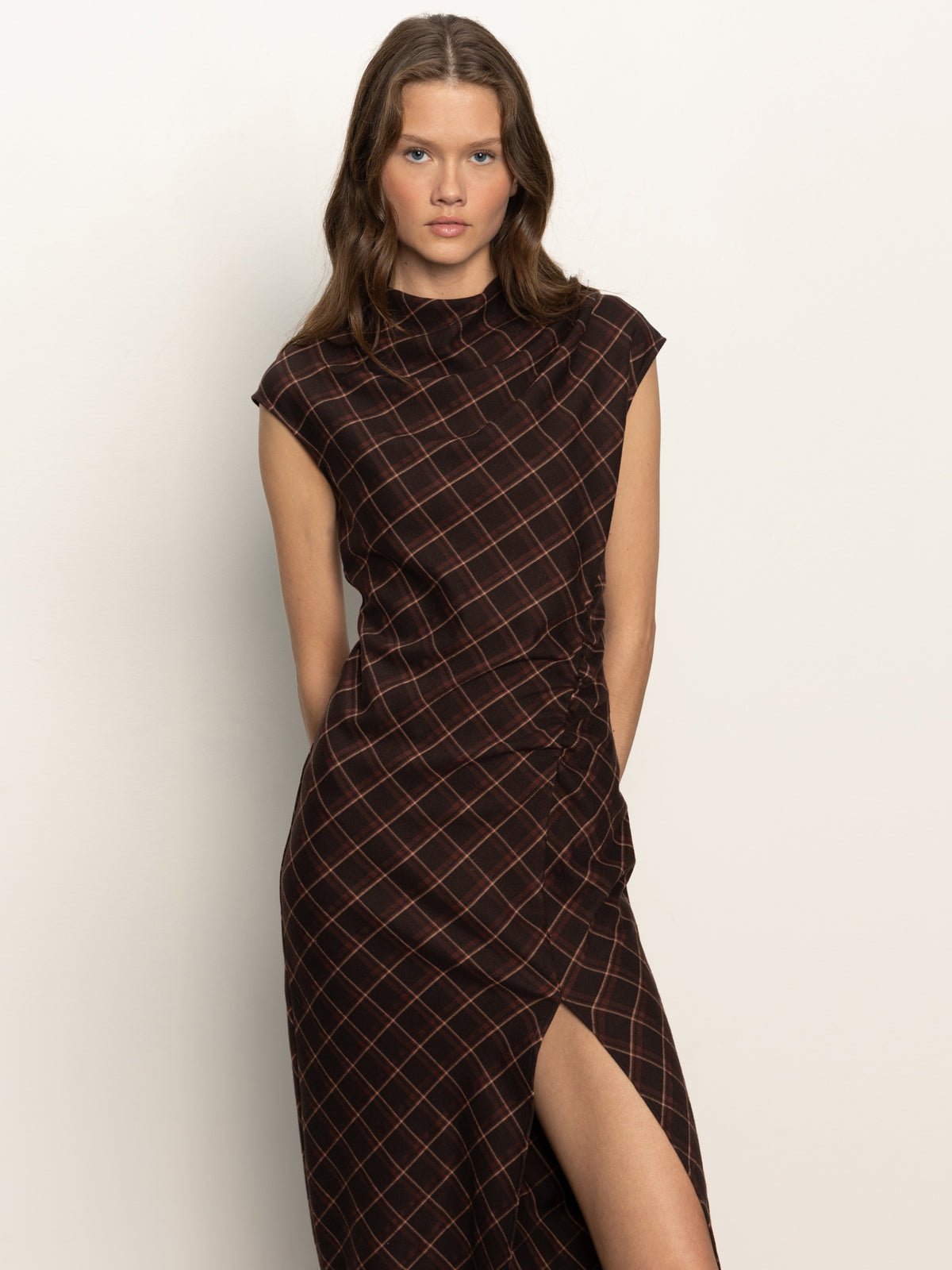 Autumns Best Dress Cocoa Plaid