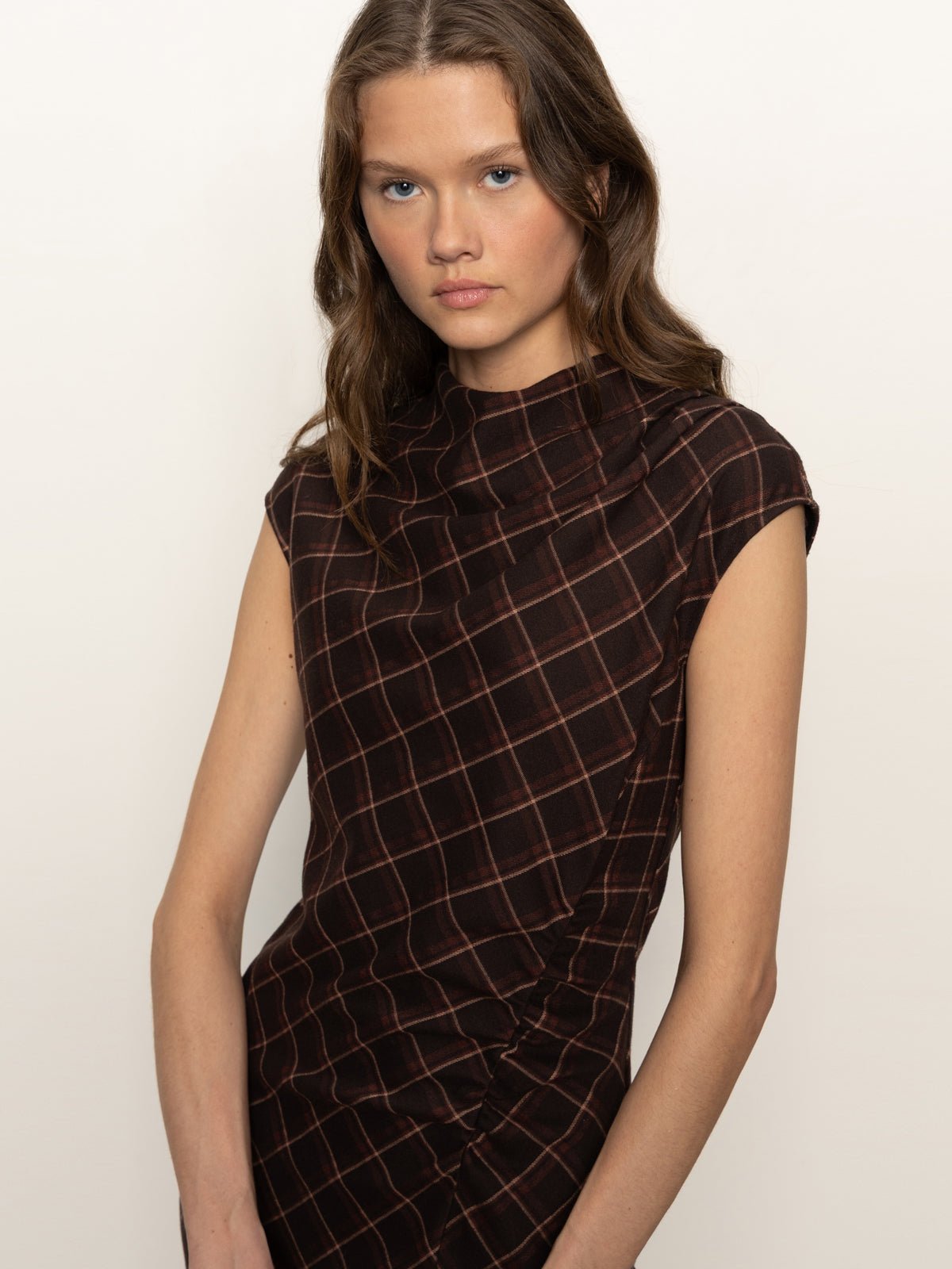 Autumns Best Dress Cocoa Plaid