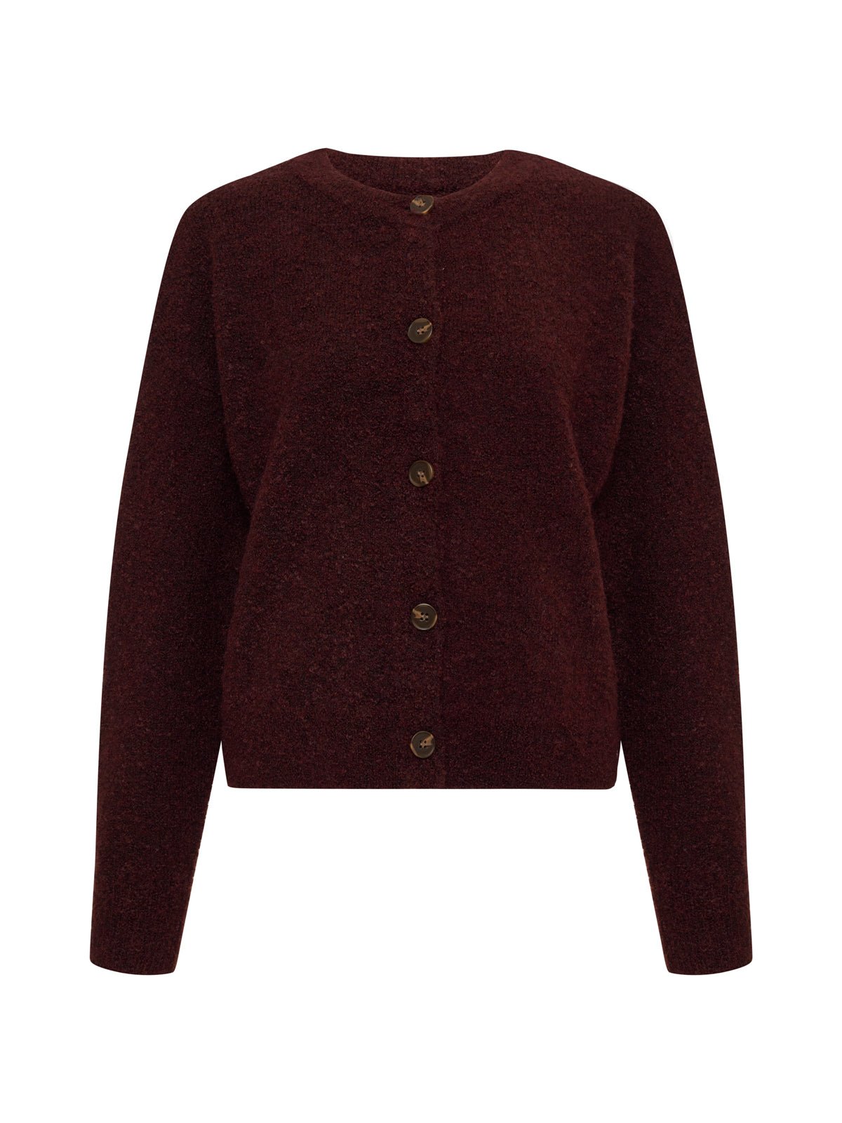 Boucle Cardi Dark Crimson